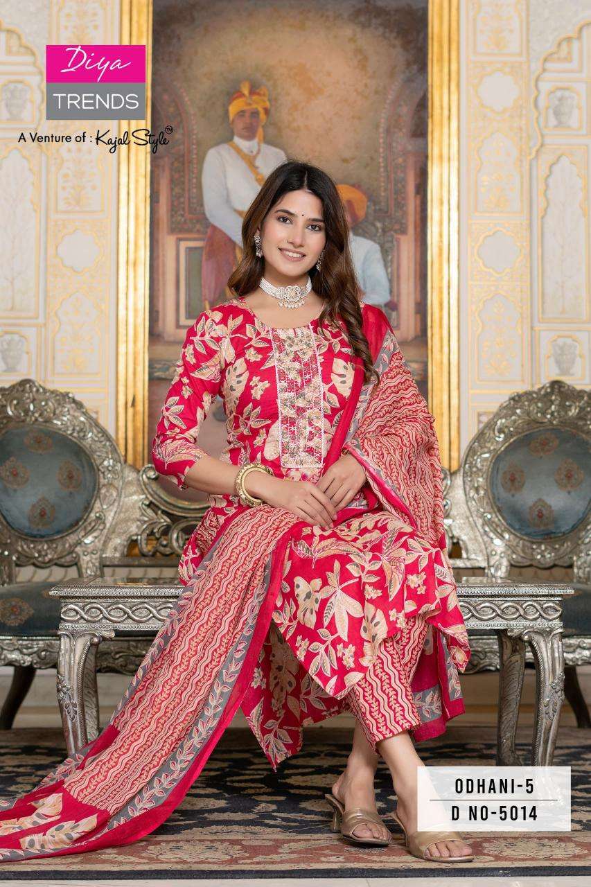 diya trends odhani vol 5 series 5001-5016 COTTON wholesale suit 
