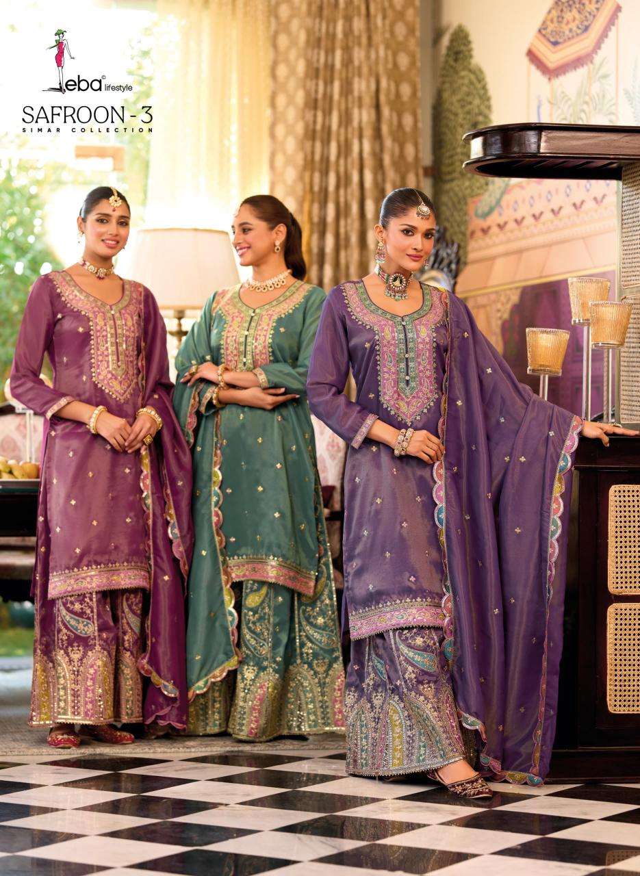 eba lifestyle safroon vol 3 series 1865-1867 simar wholesale suit 