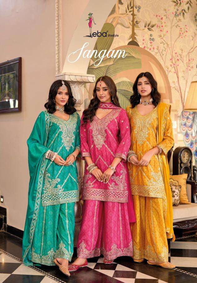 eba sangam series 1857-1859 chinon wholesale readymade suit 
