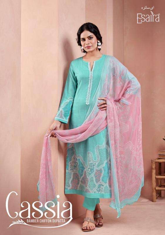 Esaira esta cassia series 1001-1008 cotton cambric wholesale suit