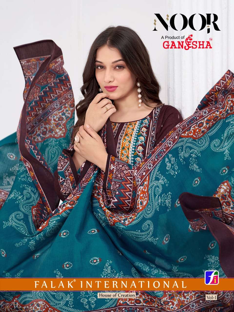 Ganesha Noor Vol-01 series 1008-1015 Cotton wholesale suit