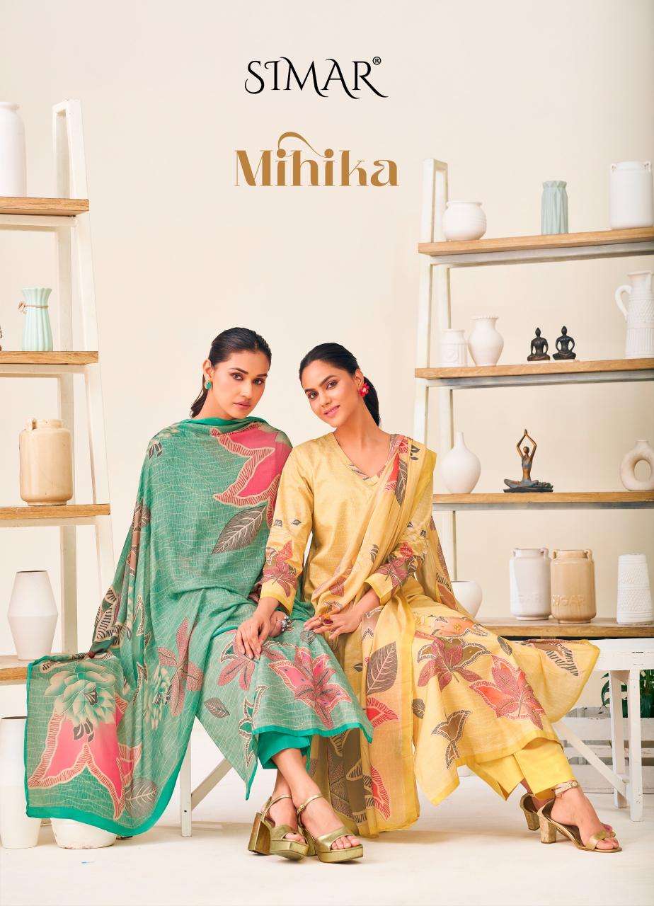 Glossy mihika series 2009 lawn cotton wholesale suit