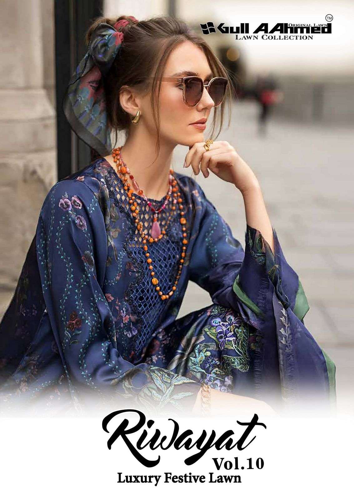 Gull AAhmed Riwayat Vol-10 series 10001-10006 Pure Lawn Cotton wholesale suit 