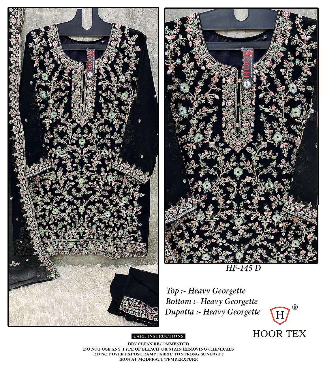 Hoor Tex  HF-145 A To D Heavy Georgette wholesale suit 