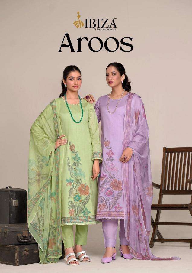 Ibiza aroos series 2081-2084 lawn cotton wholesale suit