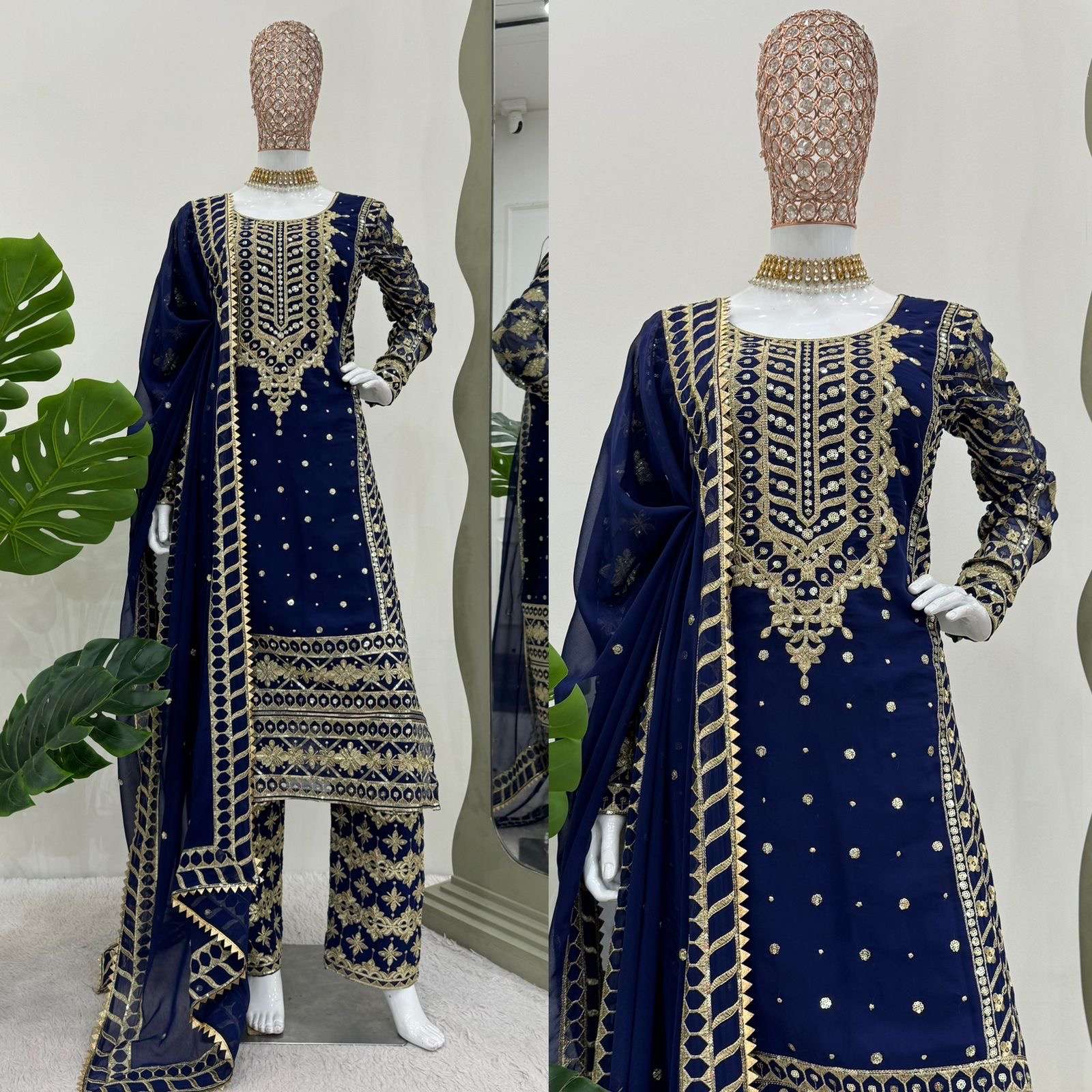 Jinaam 5785 designer faux georgette wholesale suit