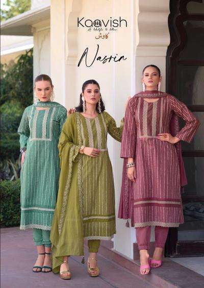 kaavish nasrin series 1451-1454 Pure Lawn cotton wholesale suit 