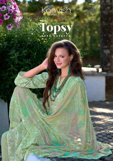 kaavish topsy series 1431-1434 lawn cotton wholesale suit 