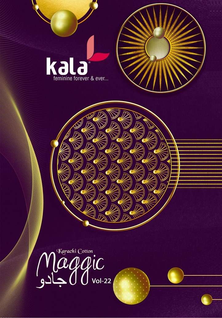 Kala maggic vol 22 series 7301-7312 cotton wholesale suit