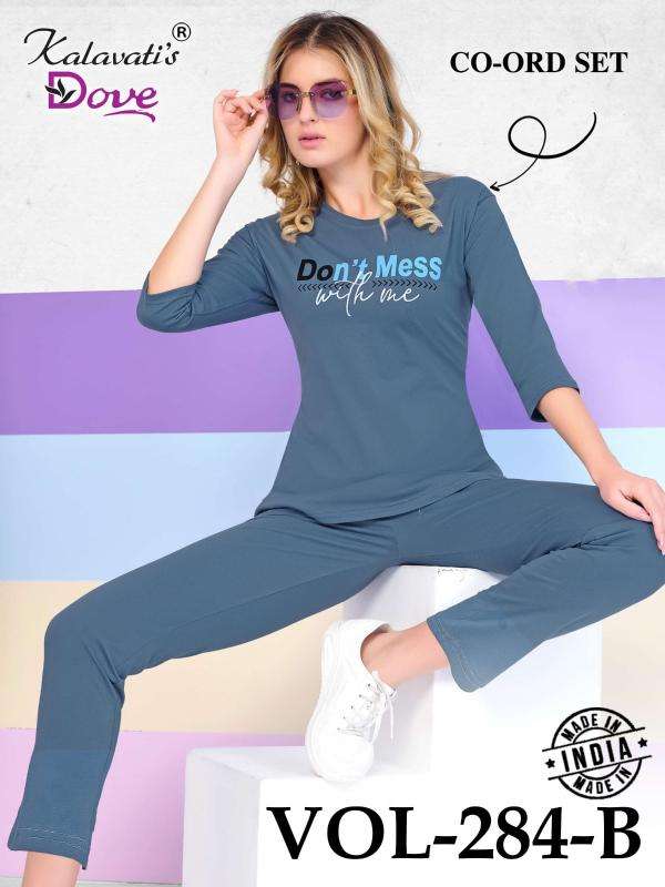 Kalavatis dove 284 B cotton hosiery wholesale night suit