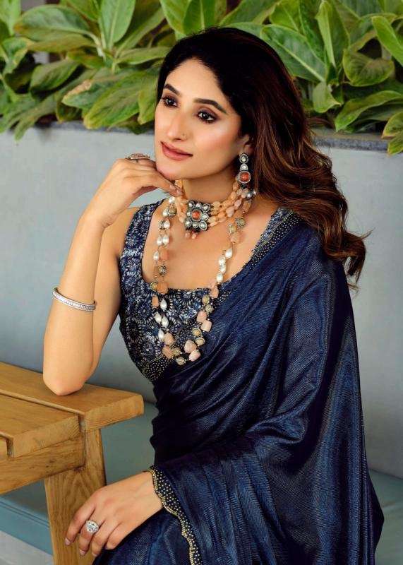 Kashvi neel vol 12 series 1201-1208 mono satin wholesale saree