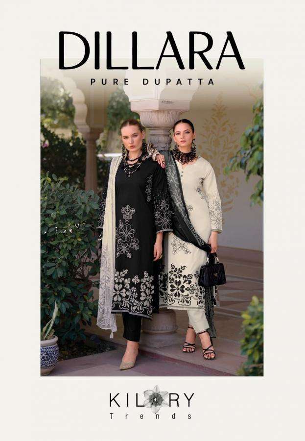 Kilory trends dillara series 1391-1394 lawn cotton wholesale suit