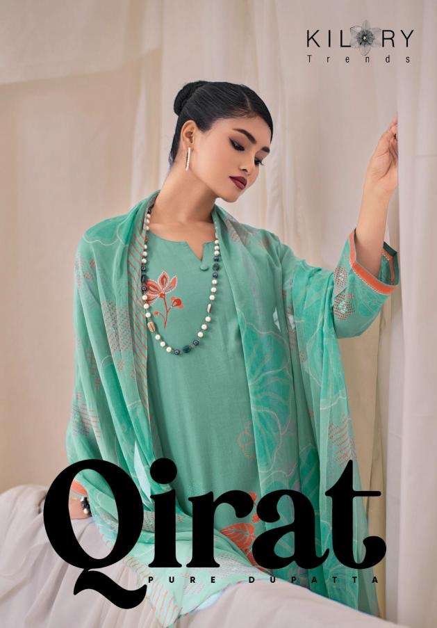 Kilory trends qirat series 1391-1394 lawn cotton wholesale suit