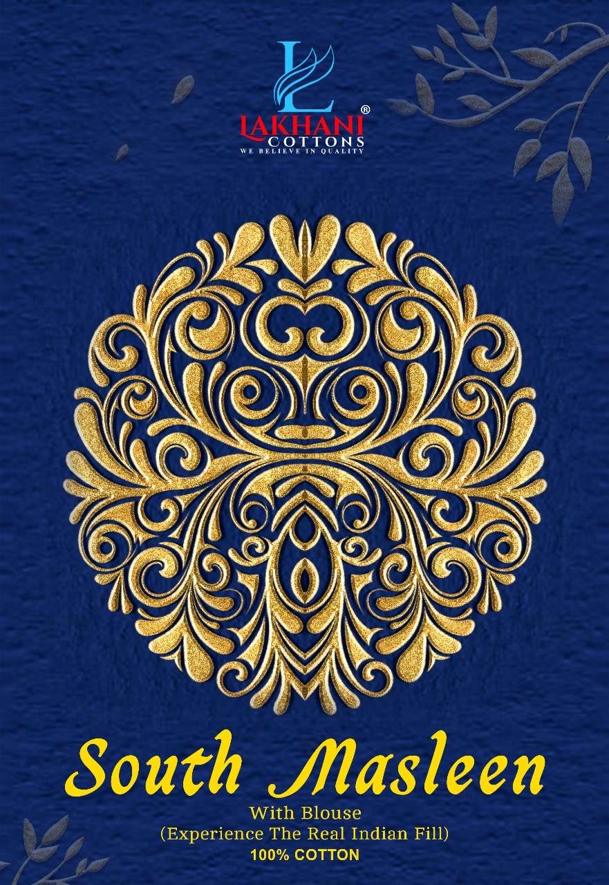 Lakhani south masleen vol-1 series 101-110 cotton wholesale saree