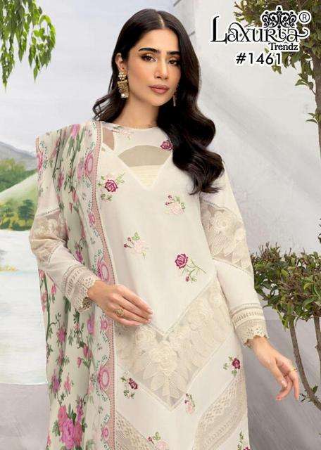 Laxuria trendz 1461 fancy faux georgette wholesale suit