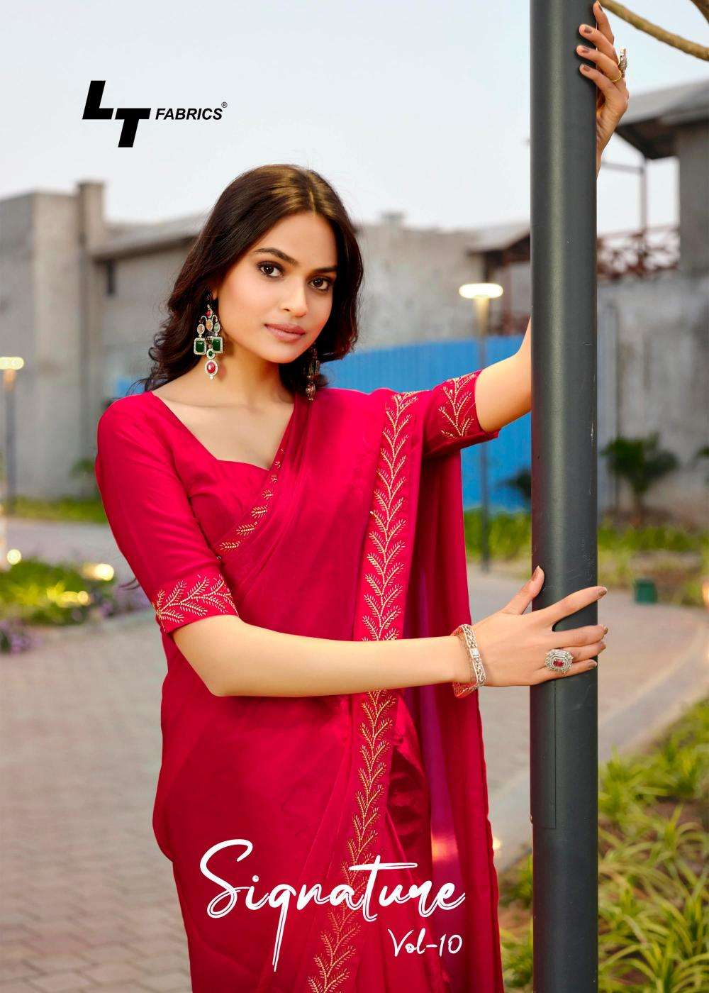 Lt signature vol 10 series 1001-1006 cosmos wholesale saree