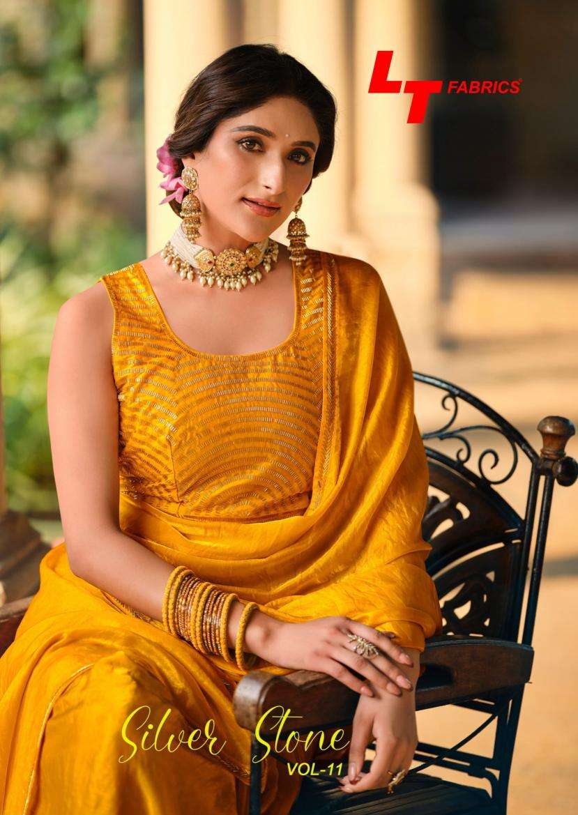 Lt silver stone vol 11 series 1101-1106 nylonx catonic wholesale saree