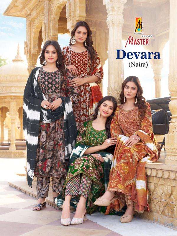 Master devara series 101-108 capsule print wholesale suit