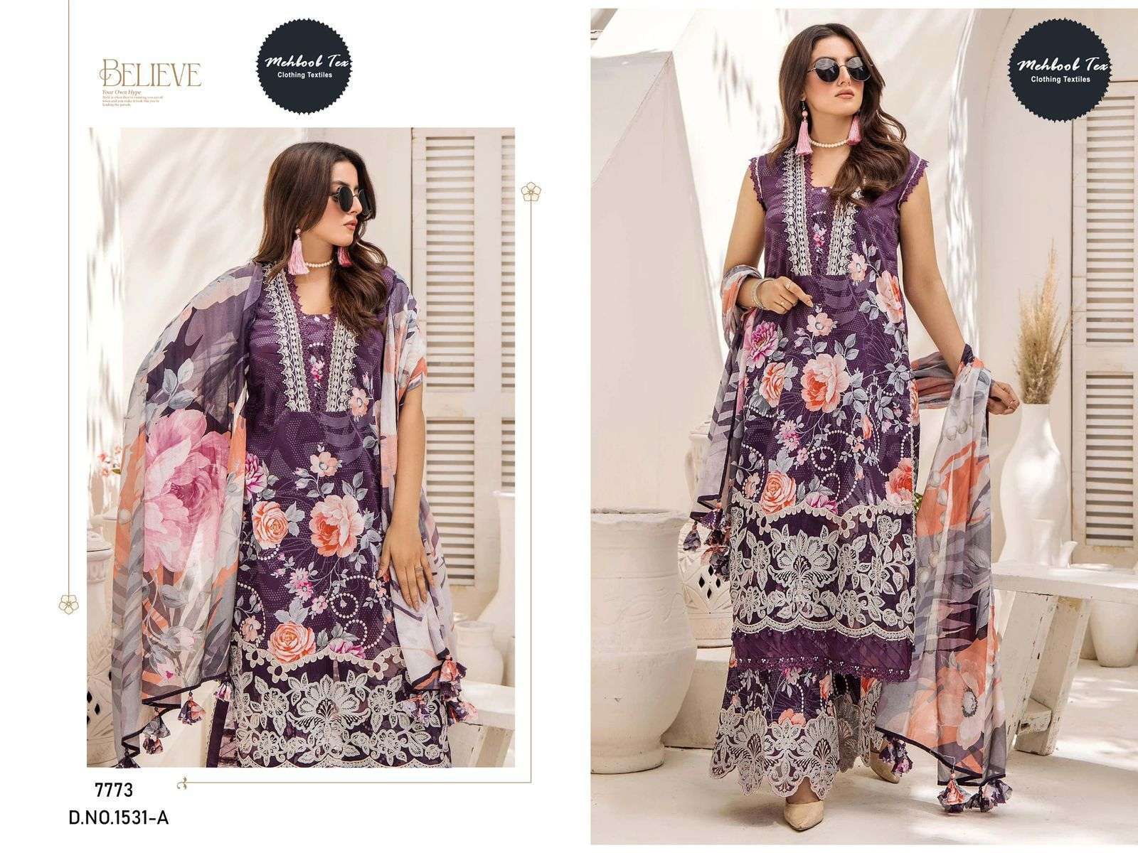 Mehbbob tex 1525 and 1531 pure cotton wholesale suit 