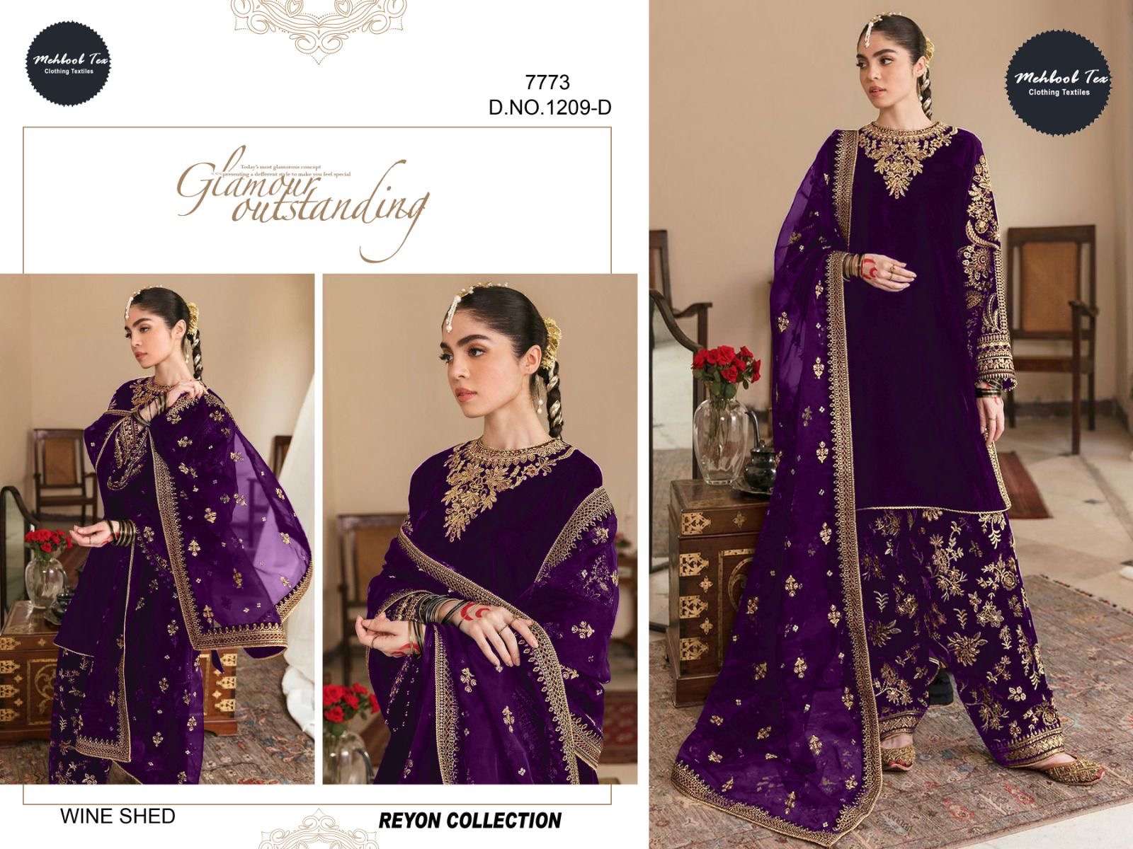 Mehboob tex 1209 A-C-D rayon 20 kg wholesale suit