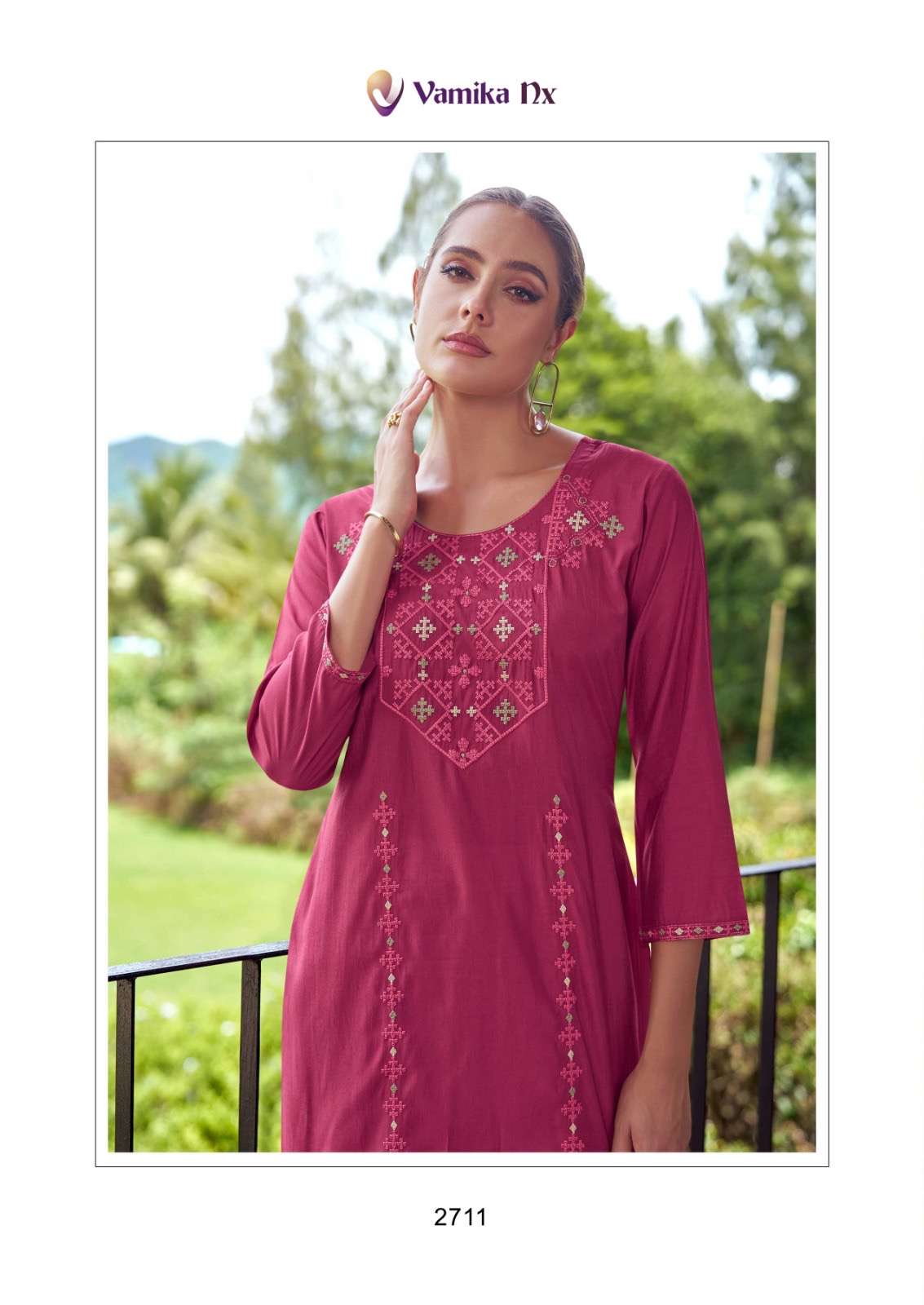 Metod designer pv chanderi wholesale suit