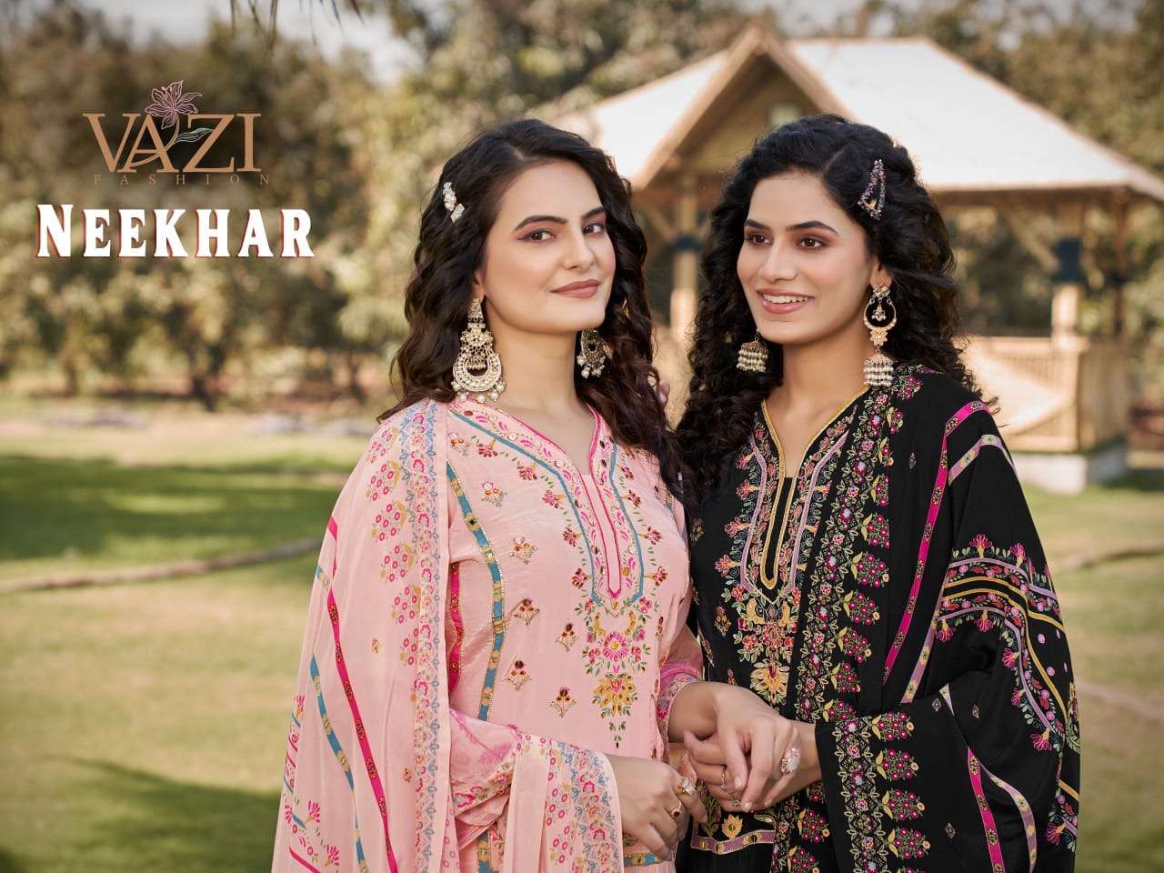 Neekhar designer pure natural crape wholesale suit