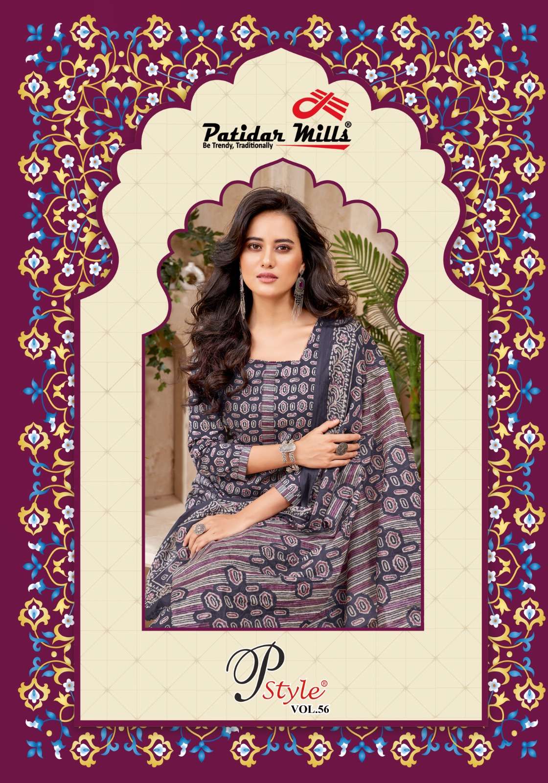 Patidar P Style Vol-56 series 5601-5616 cotton wholesale suit 