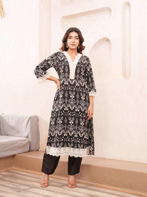 Psyna rayon unique design ready-made coord set supplier