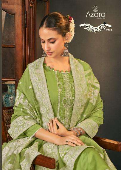 Radhika cycle vol 4 series 110001-110006 jam cotton wholesale suit