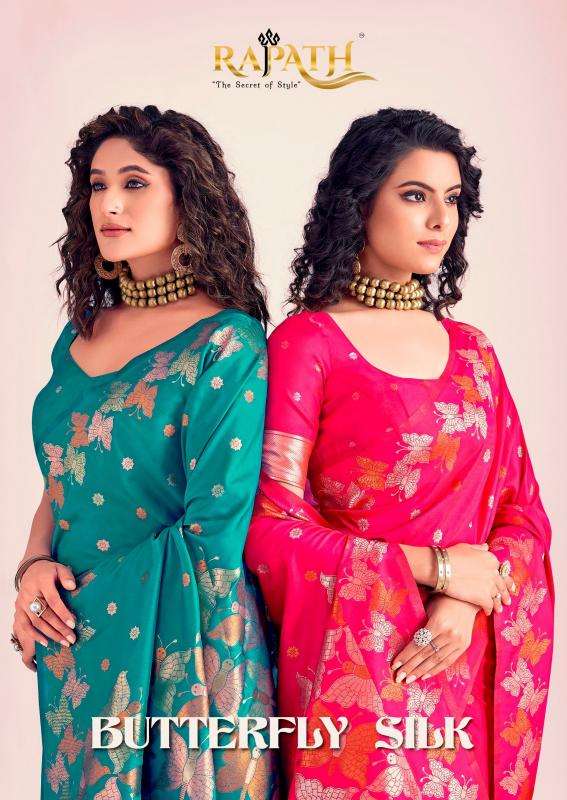 Rajpath butterfly silk series 51001-51006 banarasi soft silk wholesale saree