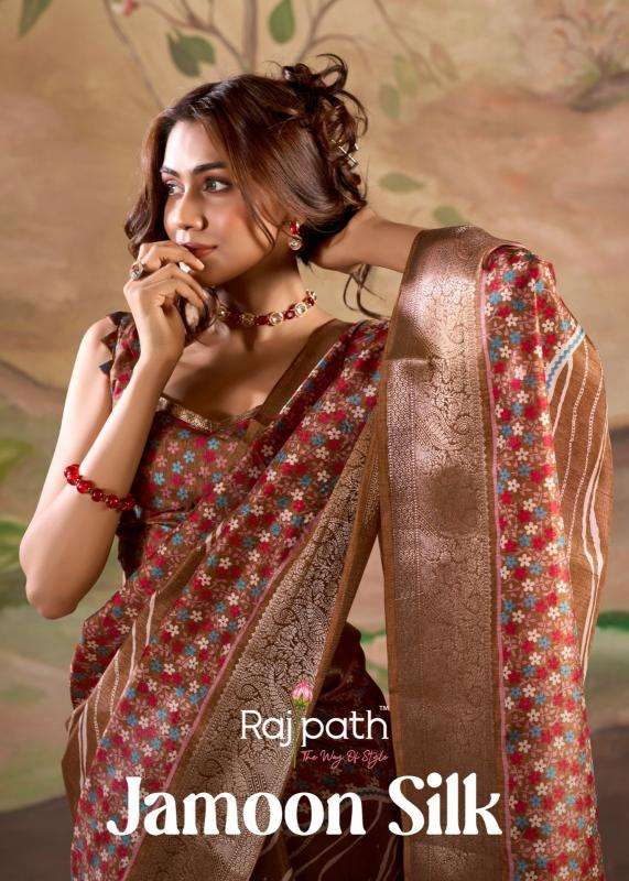 Rajpath jamoon silk series 56001-56006 dola silk wholesale saree