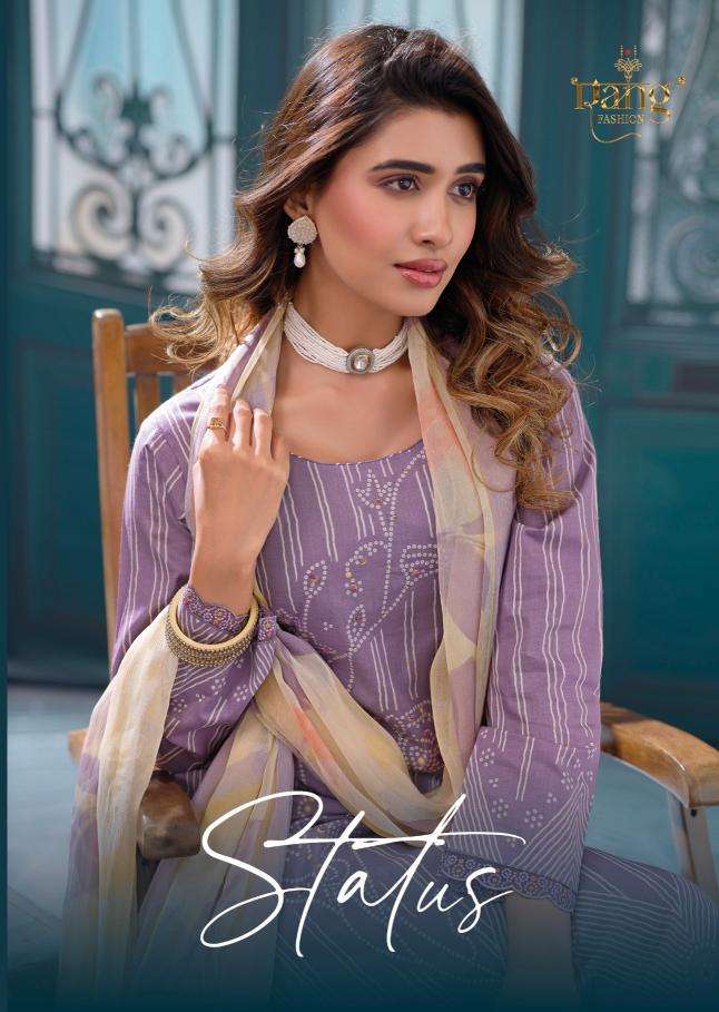 Rang fashion status series 1001-1004 lawn cambric wholesale suit