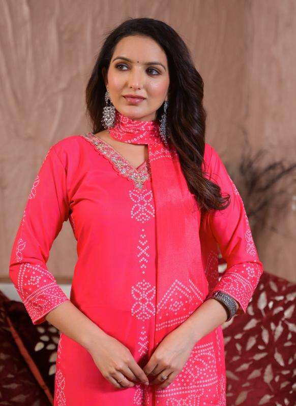 Rashmika vol 1 viscose chanderi wholesale readymade suit