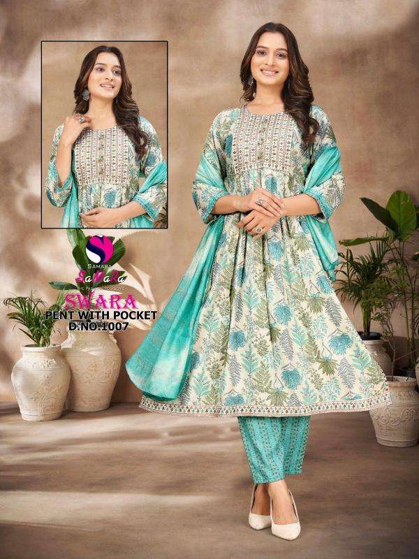 Samara swara vol 1 series 1001-1008 rayon capsule wholesale suit