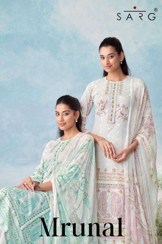 Sarg mrunal cotton jacquard wholesale suit