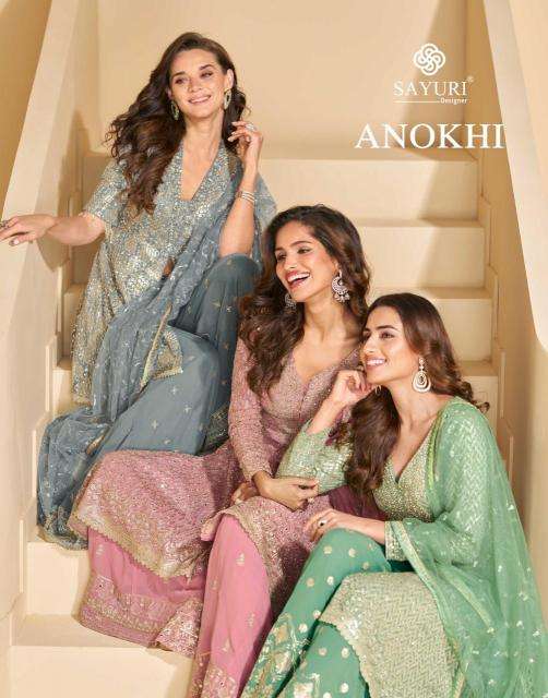 Sayuri anokhi series 10013-10015 georgette wholesale suit