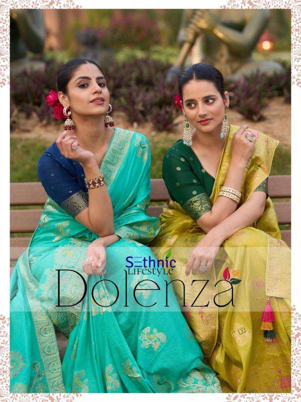 Sethnic lifestyle dolenza series 77001-77005 dola silk wholesale saree