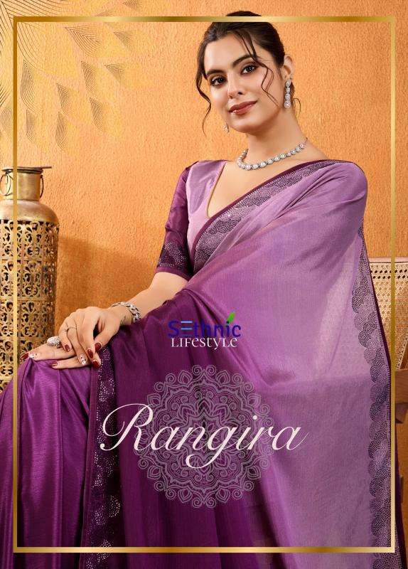 Sethnic lifestyle rangira series 63001-63004 chinon wholesale saree