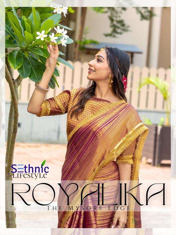 Sethnic royalika series 50001-50010 brocade silk wholesale saree