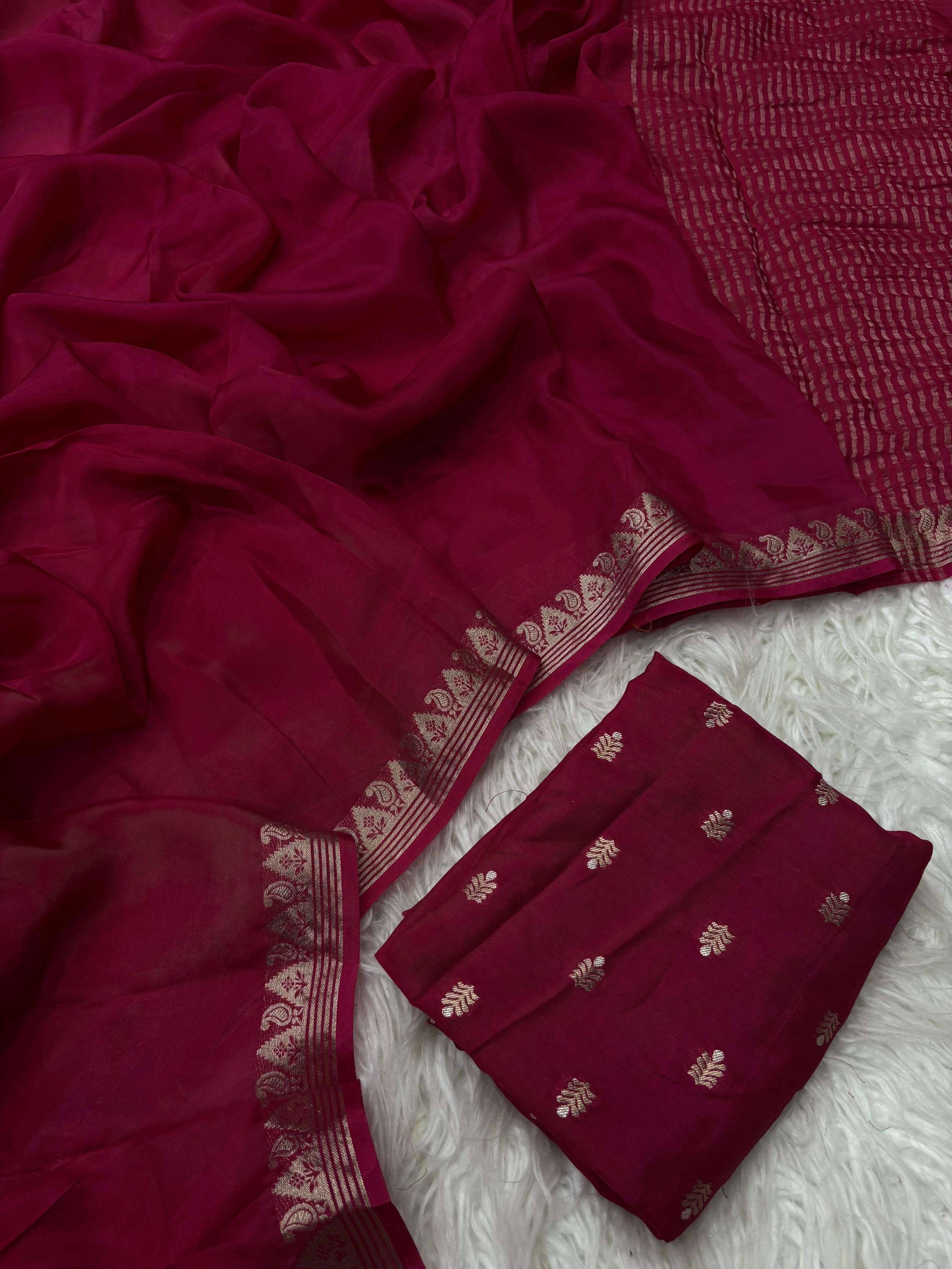 Shubhlaxmi georgette saree designer pure viscose georgette wholesale saree