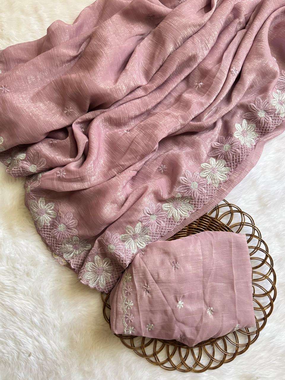 Shubhlaxmi new fancy soft crunch wholesale saree