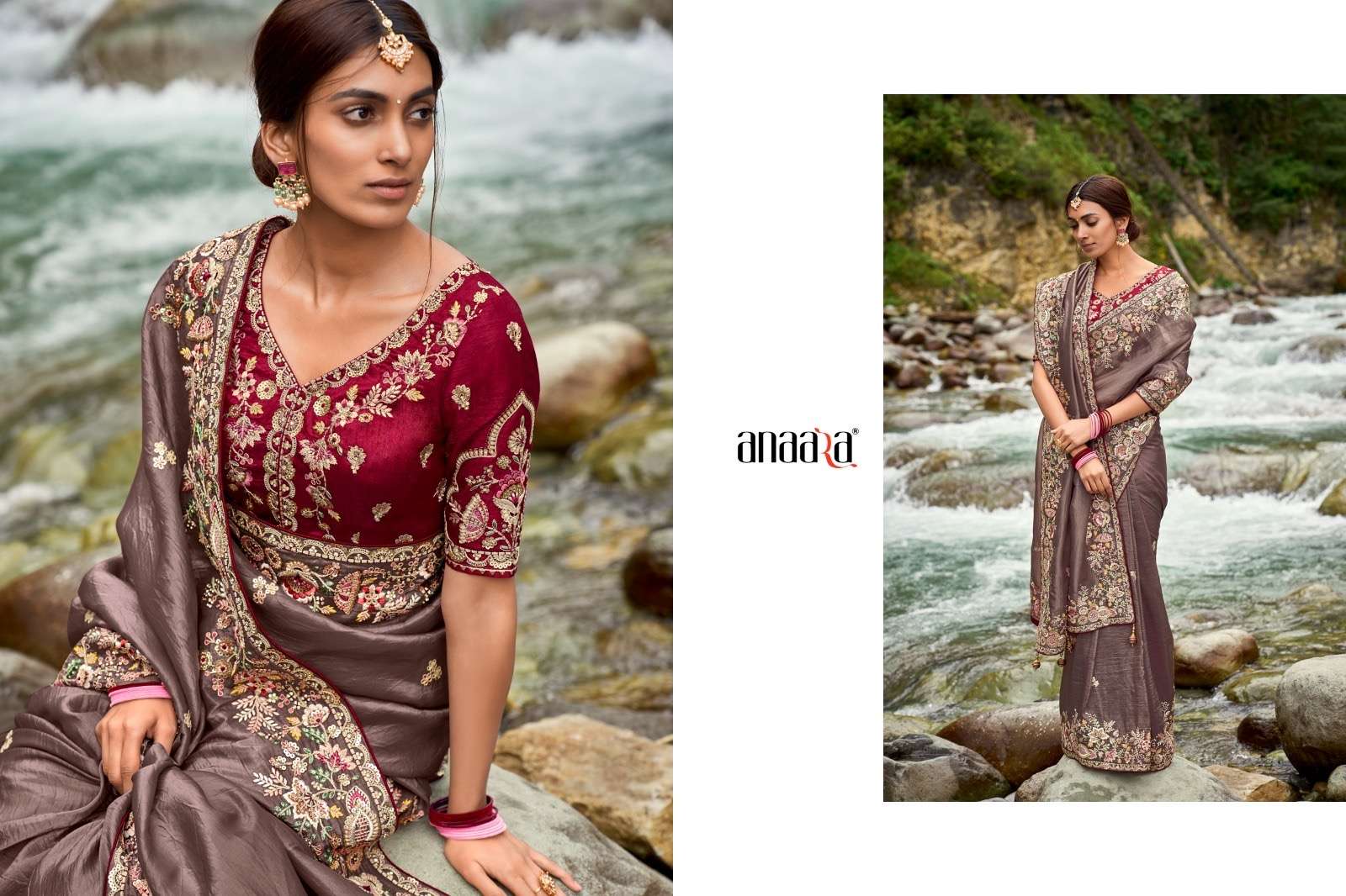 Tathastu anaara 6400 series designer fancy silk wholesale saree
