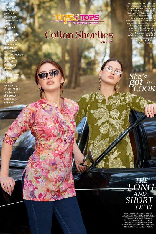 Tips and tops cotton shorties vol 7 series 1001-1008 cotton tops