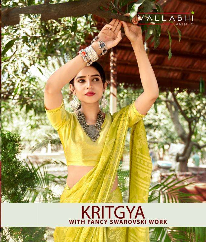 Vallabhi prints kritgya series 32391-32396 brasso wholesale saree