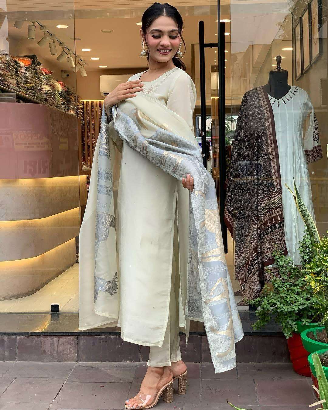 X-Lady HEAVY PREMIUM ROMAN SILk suit 