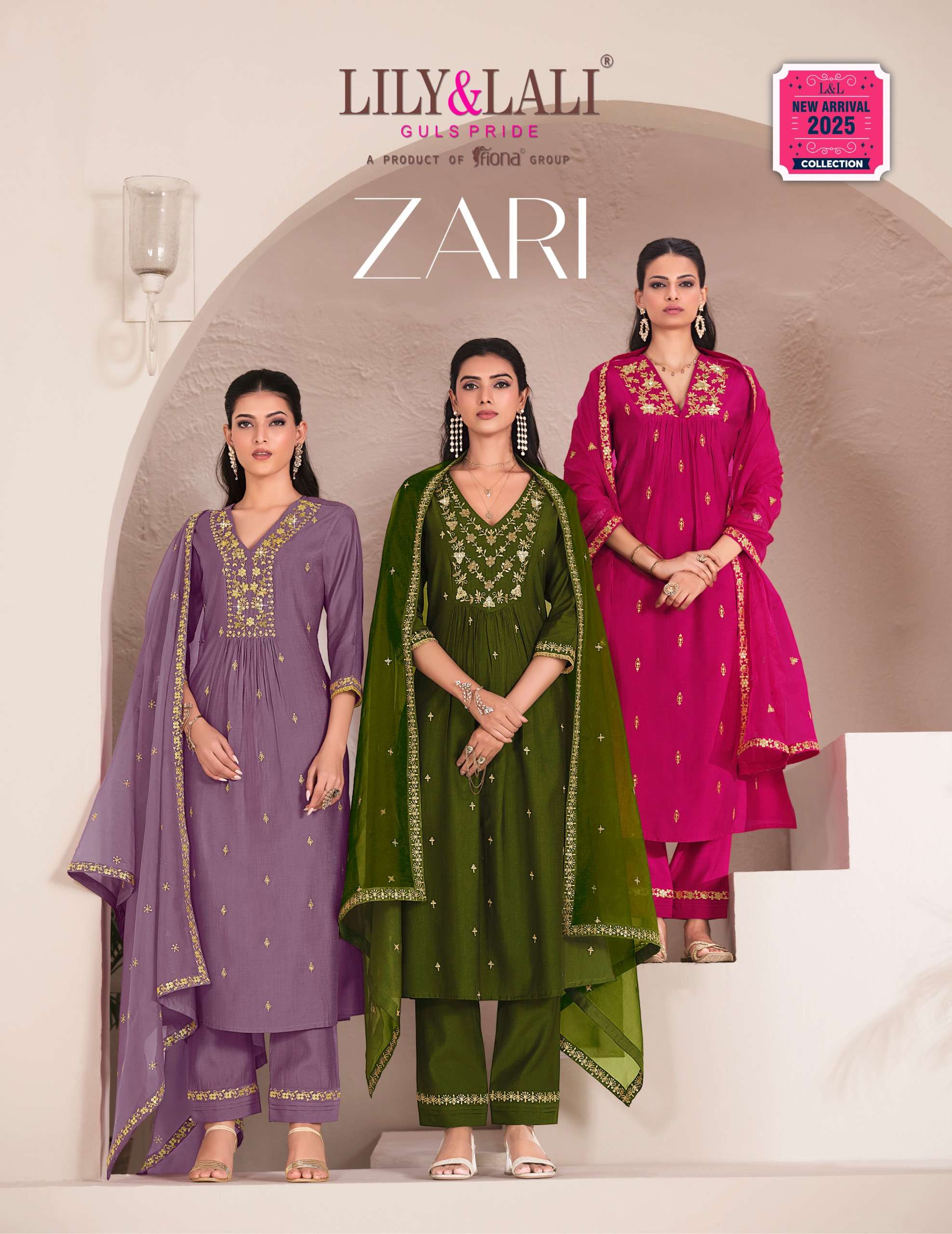 zaiyali Handwork and Embroidery on Viscose wholesale suit 