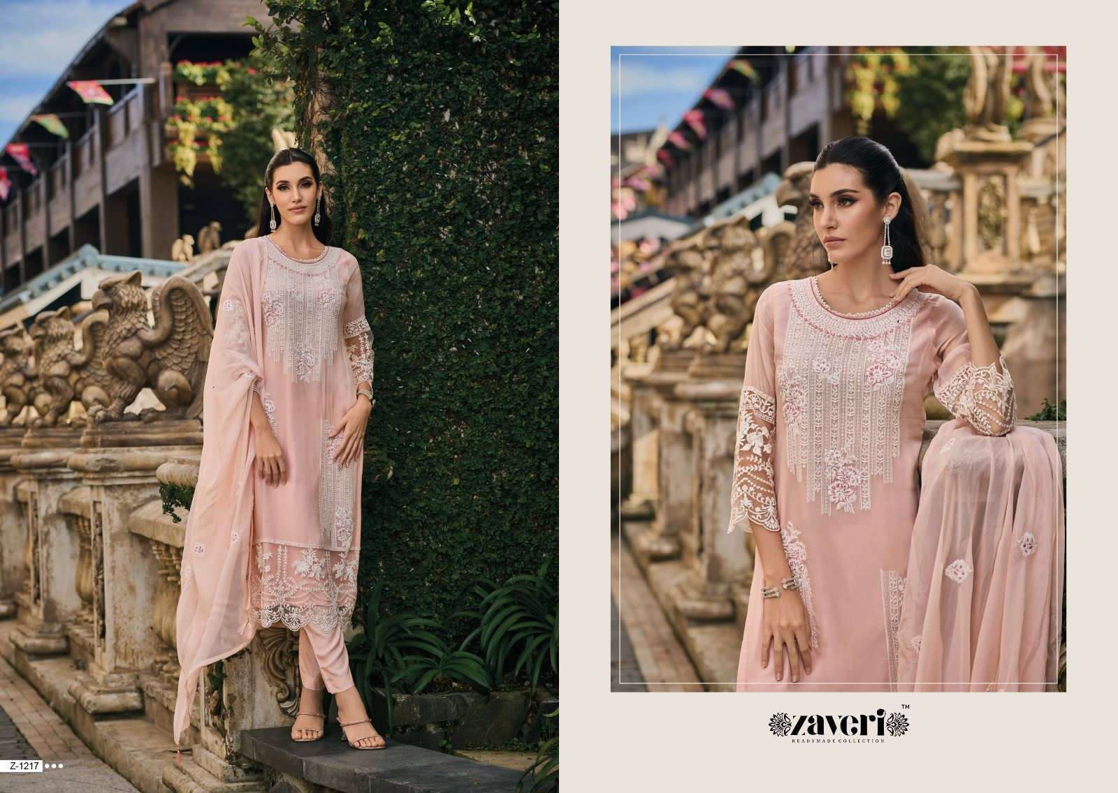 Zaveri FEMINA HIT DESIGN Soft organza wholesale suit 
