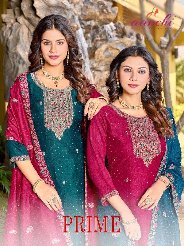 aanchi prime vichitra silk wholesale readymade suit 