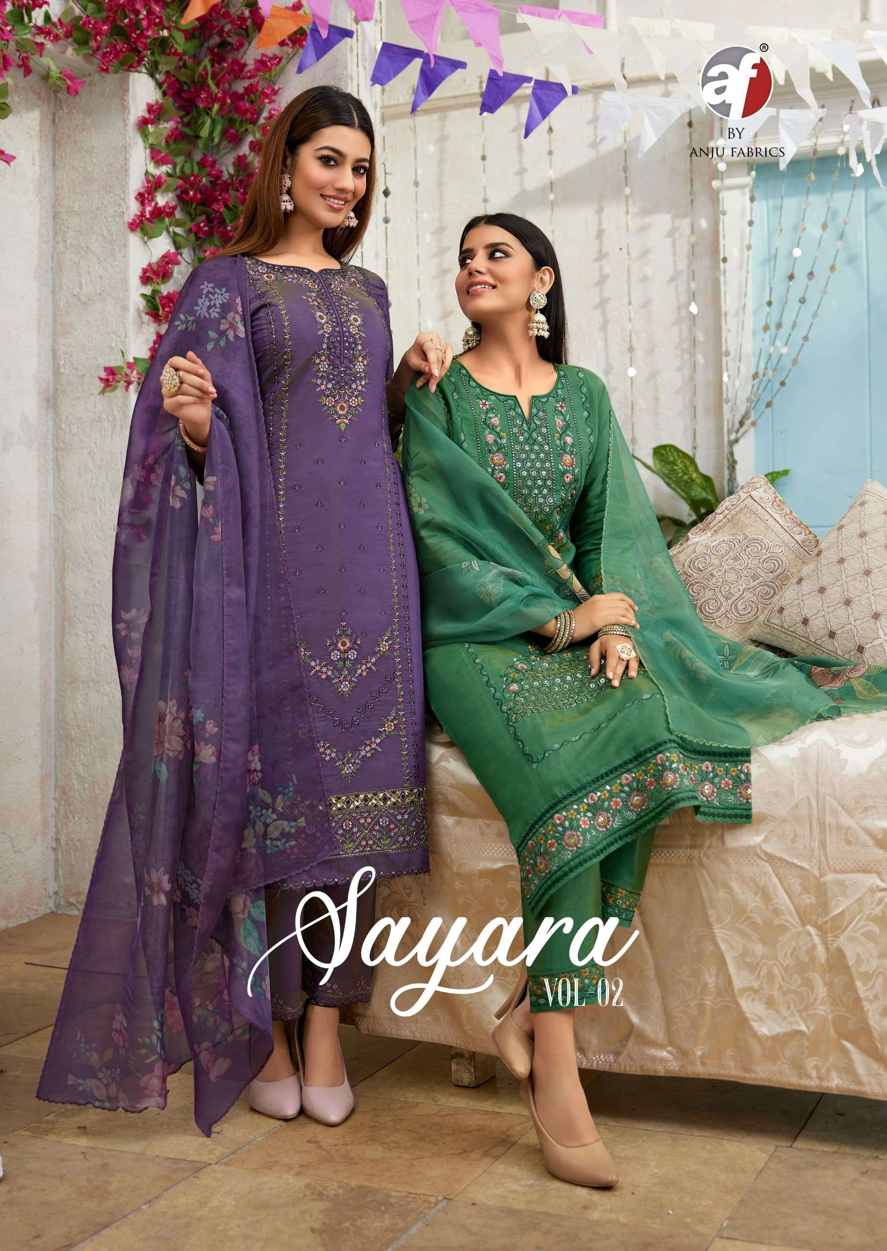 aarya PREMIUM  SHIMMER wholesale suit 
