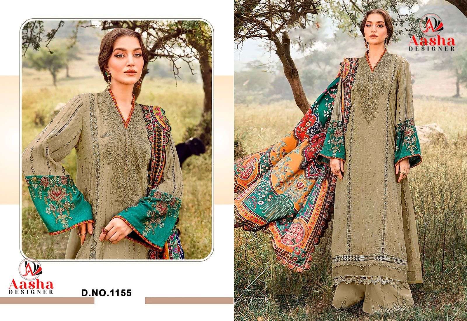 Aasha designer 1155 heavy rayon wholesale suit